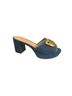 Rupert Sanderson Blue Merapi Denim Gold Chrome Size EU 37 1/2 - photo 2