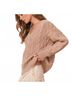 LoveShackFancy Print Brown Croisette V-Neck Pullover Sweater Size S - photo 4