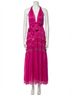 LoveShackFancy Print Pink Vendima Halter Dress Size XS - photo 1