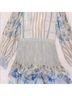 LoveShackFancy Print Blue Sienne Silk Mini Dress Size 4 - photo 4