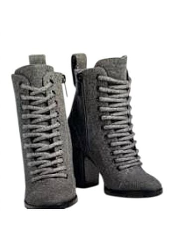 Jimmy Choo Women's Cruz 95 Lace-Up Felt Ankle Boots (view 2)
