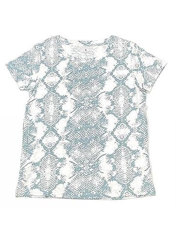 Elliott Lauren Pigment Dye Snake Print Tee in Blue (view 1)