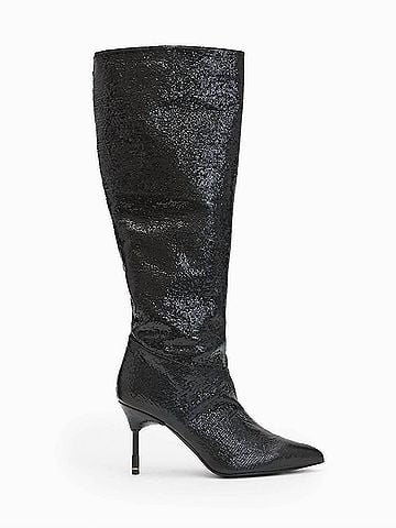 ALLSAINTS Women's Nori Shimmer Knee High Leather Boots (view 1)