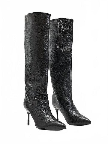 ALLSAINTS Women's Nori Shimmer Knee High Leather Boots (view 2)