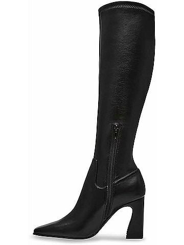 Steve Madden Women's Lamarca Block-Heel Stretch Dress Boots in Black (view 2)