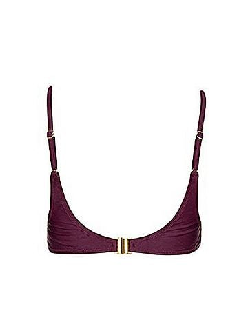 Somedays Lovin Reha Lace Up Front Embroidered Bikini Top (view 2)