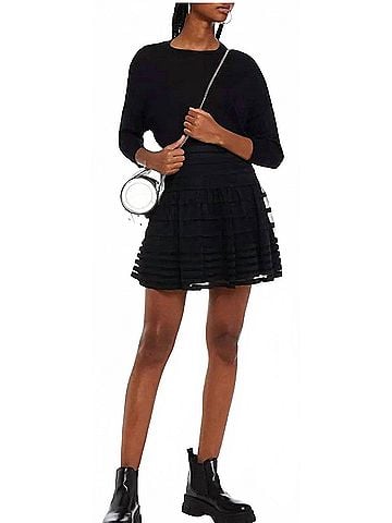 RED Valentino Tiered Mini Skirt (view 2)