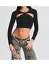 Ser.O.Ya Black Sierra Top in Black Size XL - photo 2