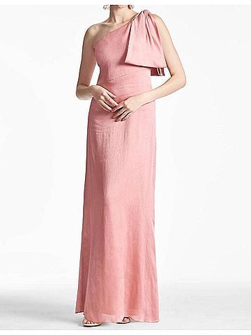 Sachin + Babi Chelsea One Shoulder Bow Gown (view 2)