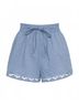 Ulla Johnson Blue Elowen Cotton Shorts Size 0 - photo 1