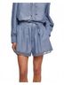 Ulla Johnson Blue Elowen Cotton Shorts Size 0 - photo 2