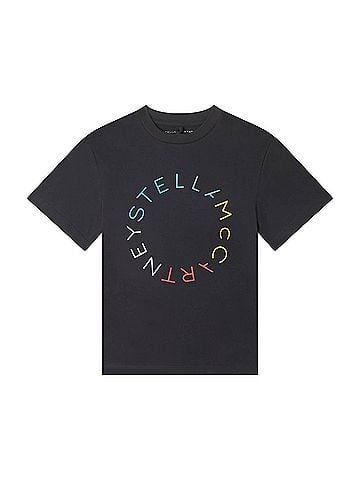 Stella McCartney Kid Short Sleeve Tee With Logo Disk Print (view 1)