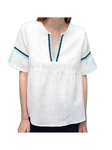 Vilagallo Mamcey Shirt in White (view 2)