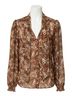 Paige Brown Marcela Blouse in Cinnamon Multi Size XL - photo 1