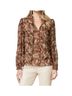 Paige Brown Marcela Blouse in Cinnamon Multi Size XL - photo 2