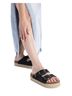 XTI Black Women's Double Strap Sandals Size 9 - photo 2