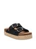 XTI Black Women's Double Strap Sandals Size 9 - photo 3
