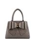 Elodie Gray Embossed Bow Top Handle Purse One size - photo 1