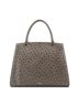 Elodie Gray Embossed Bow Top Handle Purse One size - photo 2