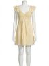 LoveShackFancy Print Yellow Athalia Dress Size M - photo 1