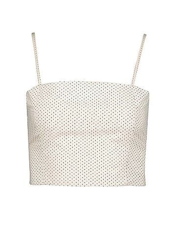 Bishop + Young Women's Sorrento Corset Top in Micro Polka Dot (view 1)