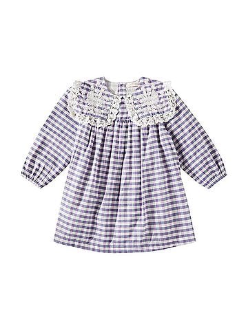 Louise Misha Girl's Arinola Check Dress (view 1)