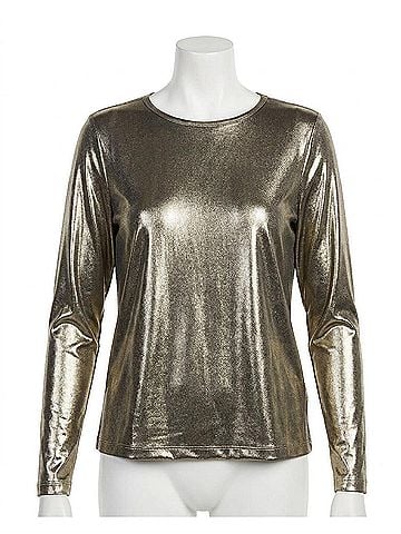 Elliott Lauren Shimmer Knit Top in Mineral (view 1)