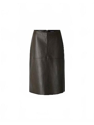 Soeur Gwen Leather Skirt in Brown Grey (view 1)