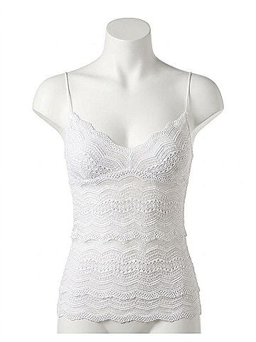 Cosabella Ceylon Long Camisole in White (view 1)
