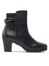 Gabor Black Women's Leather Ankle Boots Size 11 - photo 1