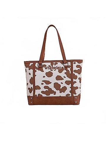 Wrangler Jeans Co Cow Print Tote (view 1)