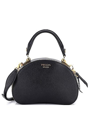Prada Sidonie Convertible Bowler Bag Saffiano Leather Medium (view 1)