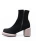 All Black Gray Mod Stretch Bootie Size EU 40 - photo 4