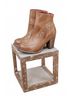 BED|STU Brown Women's Yuno Leather Boots Size 10 - photo 5