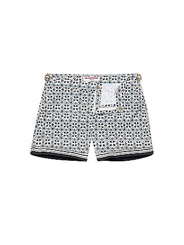 Orlebar Brown Boy's Mid-Length Printed Swim Shorts (view 1)