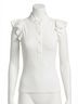 Ramy Brook Solid White Monroe Flutter Sleeve Top Size S - photo 1
