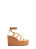 Schutz Brown Magdalena Suede Platform Sandal Size 10 - photo 1