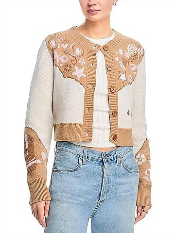 LoveShackFancy Leyah Long Sleeve Cardigan (view 2)