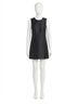 Amanda Uprichard Solid Black Benedict Mini Dress Size L - photo 1