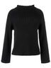 Kut from the Kloth Black Hera Turtleneck Sweater in Black Size M - photo 4