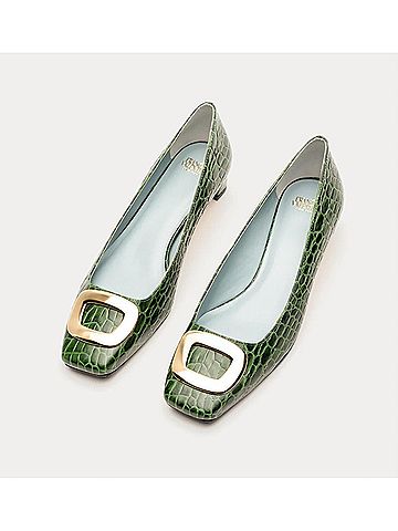 Frances Valentine Women's Mary Croc Mini Block Heel (view 2)