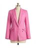 LoveShackFancy Solid Pink Lamia Tailored Suit Jacket Size XXS - photo 1