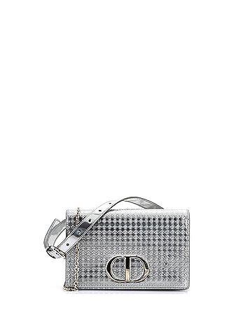 Christian Dior 30 Montaigne 2-in-1 Pouch Micro Cannage Metallic Calfskin (view 1)