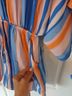 Pink Lily 100% Polyester Stripes Multi Color Romper Size S - photo 7