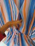 Pink Lily 100% Polyester Stripes Multi Color Romper Size S - photo 8