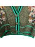 BLANK 53% Polyester 15% Nylon 14% Acrylic 9% Wool 15% Cotton 100% Polyester Floral Green Multi Color Cardigan Size XS - photo 2