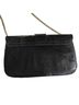 Express Snake Print Black Leather Clutch One size - photo 2