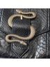 Express Snake Print Black Leather Clutch One size - photo 3