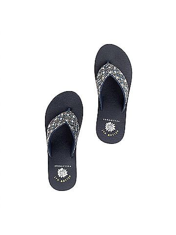 Yellow Box Women's Whittier Wedge Sandal in Navy Multi (view 2)