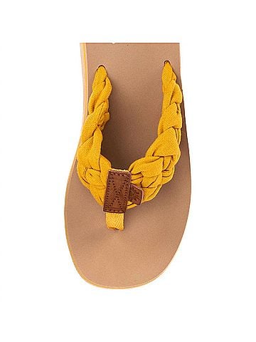 Yellow Box Women's Karnika Platform Sandal in Marigold (view 2)